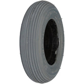 Angled view of the 7 x 1 3/4 in. Foam Filled power Wheelchair and Scooter Rib Tire with C-179 tread